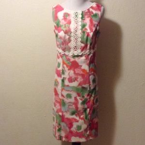 AGB Dress with Flowers and Lace